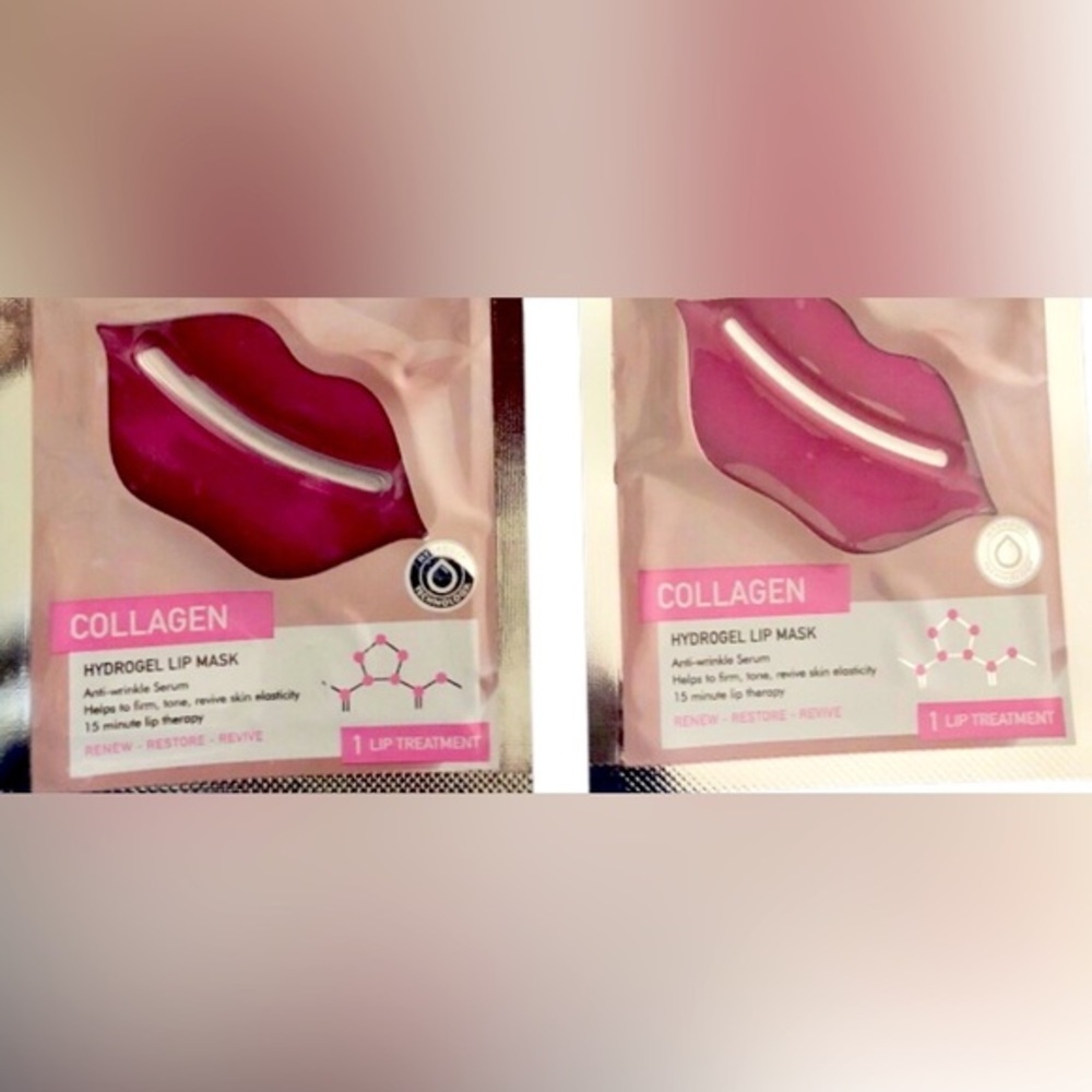4pack collagen hydrogel‎ anti wrinkle lip mask treatments new $15 new